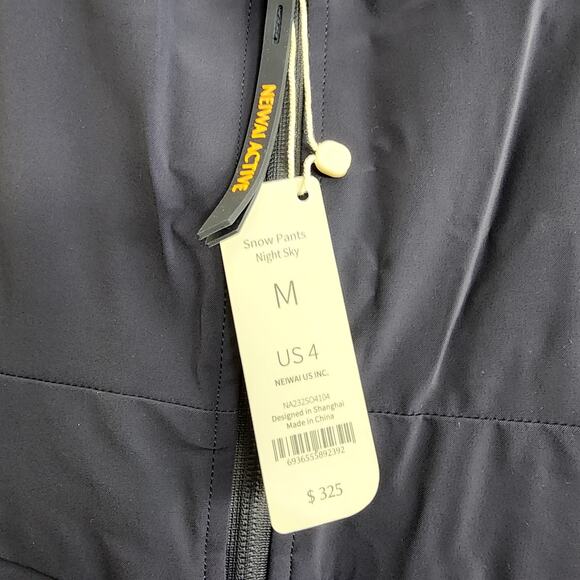 NEW Neiwai Active Flare Bib Snow Pants in Midnight Navy Blue - Picture 10 of 13